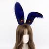 Rabbit Ears Hairhoop Plush Bunnies Ear Hairband Hairhoop Halloween Cosplay Accessories for Women Birthday