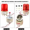 DC 12V Flash Rotary Warning Light Alarm Lamp Factory Construction Red