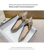 Plus Size Women's Rhinestone Pointed Toe Loafers (Sizes 41-43) - 2022 Flat Fashion Style