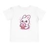 Toddler Cute Bunny Donut Shirt Kawaii Cartoon Easter Rabbit Graphic T-Shirt