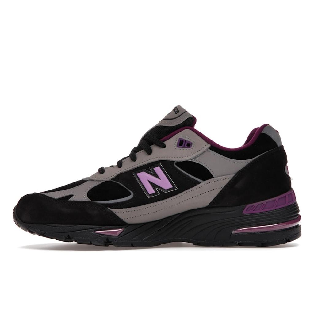 Stray Rats x New Balance 991 Made in England Black Purple Men Sneakers Grey M991SRP