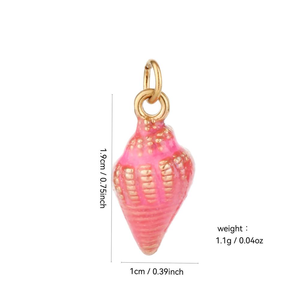 Stainless Steel Ocean Series Starfish Conch Pendant for DIY Bracelet & Necklace Fashion Accessories