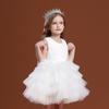 Summer Vest Dress Princess Dress Fluffy Gauze Dress Performance Costume Set Girls' Dress Sleeveless