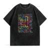 Tie Dye 4th Grade Typography Team Fourth Teacher T Shirt vintage Washed Soft Breathable streetwear Casual designer clothes