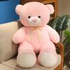 Adorable 80/100CM Colorful Bow Bear Doll Plush Toy Hug Bear Super Soft Doll Children Birthday Gift Pillow Bear Bedroom Decor