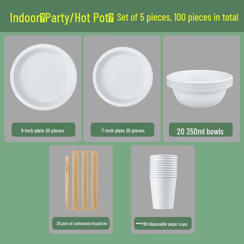 ZISIZ Disposable Aluminum Foil Dining Set
