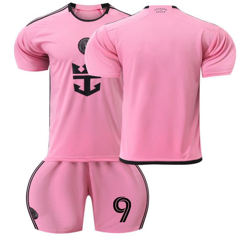 2425 Major League Miami Home Pink No. 10 Messi Soccer Suit 9 Suarez Cross-Border Adult 16
