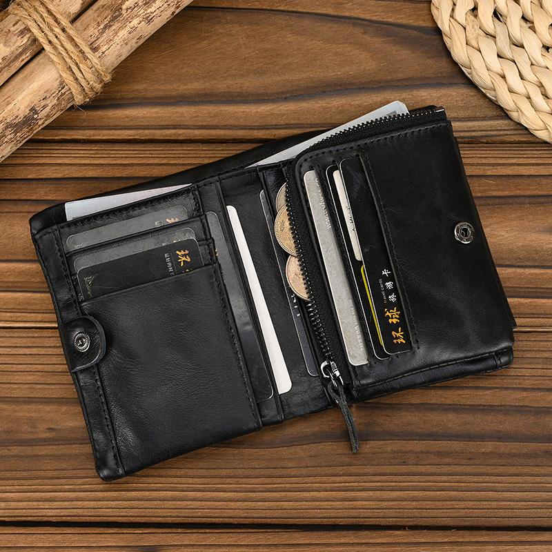 Luxury Brand Designer Wallet Men Card Holder Soft Genuine Leather Short Purse For Coins Credit Cards Male Wallets In Pockets
