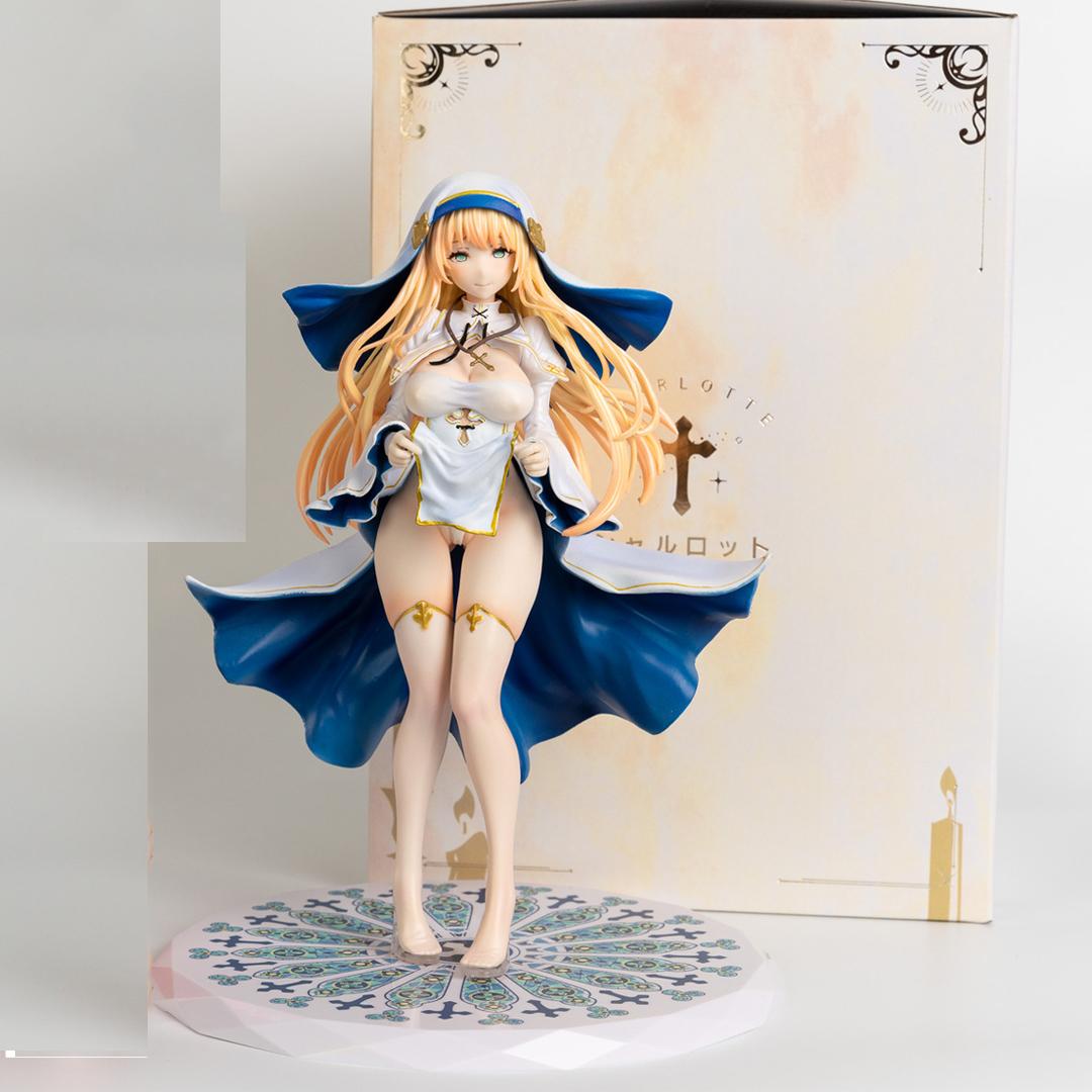 

Vibrastar Rokuku Figure Charlotte Nun Sister Anime Girl Action Figures Toy Game Statue Adult Collection Model Doll Gift PVC 1/6 Poseable Articulated no retail box