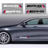 2pcs Car Side Door Sticker Badge Decal Decoration Emblem For Mercedes-Benz AMG C200 C300 A B C E GLA CLA GLK GL ML GLE W204 W205 W203 W211 W212 W213
