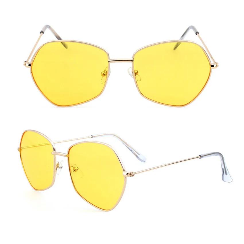 

UV Protected Lightweight Comfortable Durable High Quality Retro Oversized Alloy Metal Green Lenses Female Male Sun Glasses Other