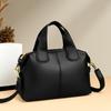 Women's Handbag with Large Capacity and Soft Leather Temperament, Niche Design, Shoulder Bag, Commuting Women's Boston Bag