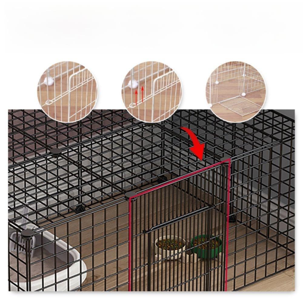 Abnehmbarer Haustier-Katzenkäfig Faltbares Großes Haus Tragbarer Drahtgitterzaun Großes Katzenhaus Villa