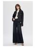 High-Quality Smoke Grey Retro Loose Denim Jacket for Women - 2025 Autumn Collection