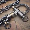 Plastic Pendant Keychain Art Engineering Design Unique Car Jewelry Decors Keychain Bolt Carabiner