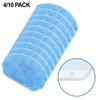 Microfiber Reusable Mop Cloth Replacement for Conga M10 / UMMUND For BR151 Robot Vacuum Cleaner 4 Pack 10 Pack Easy Install