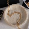 Fashionable Simulated Pearls Charm Necklace Lightweight Design Daily Wear Formal Event Collarbone Chain Gift