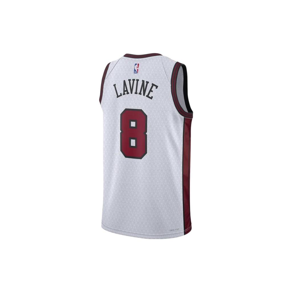 Nike NBA Zach Lavine Chicago Bulls Dri-FIT City Edition Jersey White/Red Unisex Streetwear DO9588-102