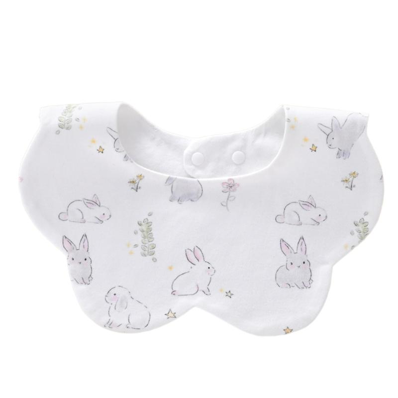 

Comfortable Baby Bibs Style & Functional Newborns Bibs Double Layer Baby Bibs Cotton Suitable for Mealtime & Teething