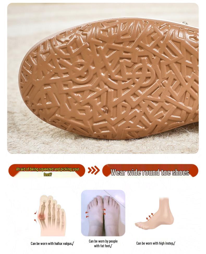 2025 Weiße Echtleder Slip-On Sneaker: Dicksohlige, leichte, rutschfeste, bequeme Freizeitschuhe für Frühling und Herbst.