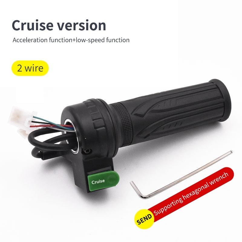 48V Gasgriff 135mm Speed Grip Mit Tempomat Rückwärtsgang Dreistufig Für Elektroroller Fahrrad Ersatzteil Passt 22mm