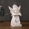 New High-end European Retro Angel Candle Holder Decoration Home Desktop Decoration Romantic Candlelight Decoration Handicrafts