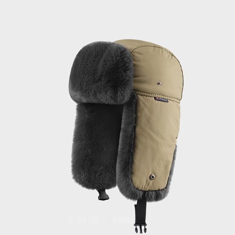 Women's Hat Lei Feng Hat Winter Velvet Thickened Warm Ear Protection Cycling Anti-wind and Cold Hat