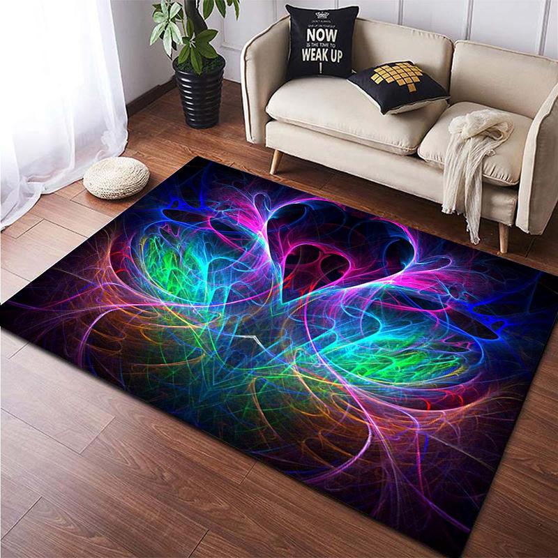 Colorful Magical Fantasy Abstract Art Printed Carpet for Living RoomHome Decoration Mats Boho Rugs Dropshipping Outdoor Rugs
