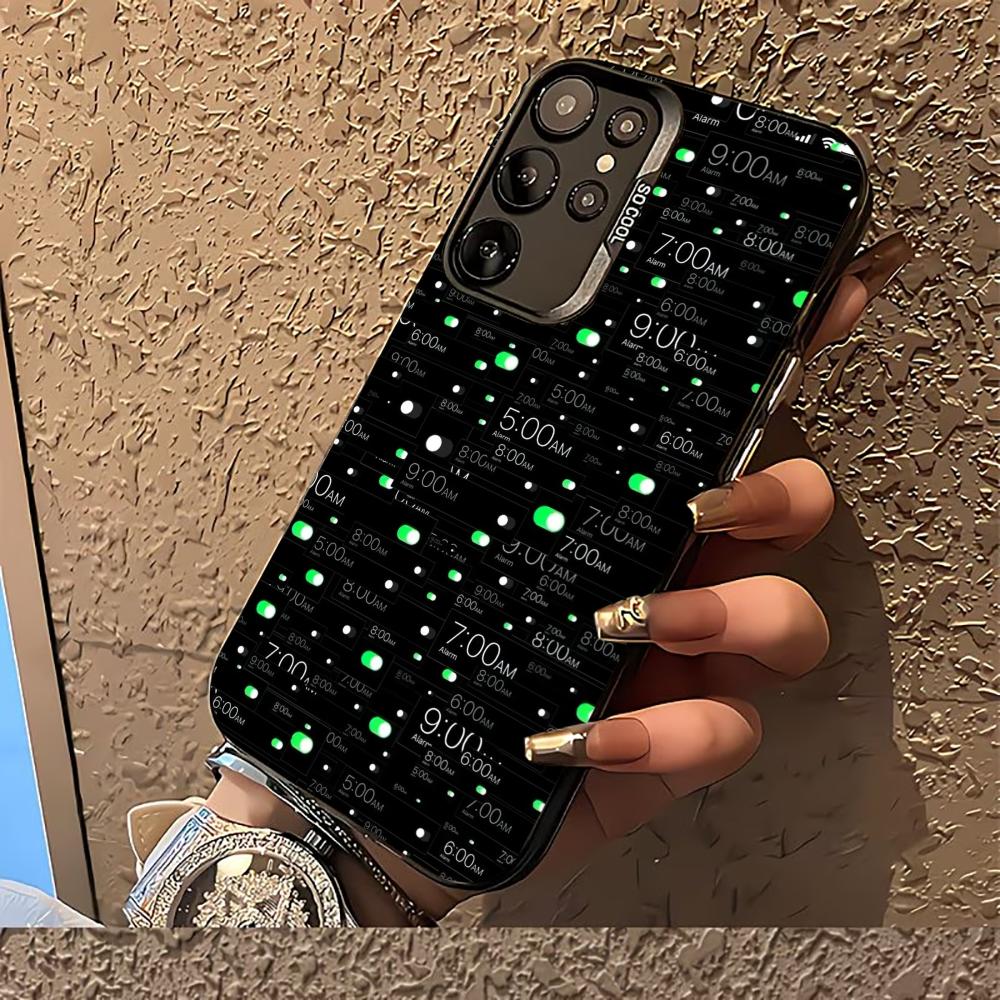 Time Alarm clock High-end Exquisite Light Luxury Phone Case PhoneCase for Samsung Galaxy S26 S25 S24 S23 S22 S21 FE Ultra Plus