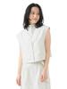 B:MING LIFE STORE by BEAMS Women's Water-Repellent Sleeveless Hoodie (S-M) IVORY M