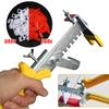 701 Kit Reusable Tile Leveling System Clips Wedges Tool Floor Wall Tiling Spacer Plastic Red and White