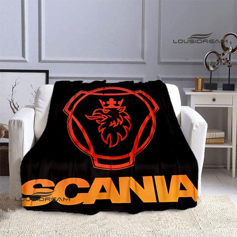 

Плед з принтом логотипу Scania Дитячі теплі пледи м який та комфортний плед плед для пікніка подарунок на день народження 75x90cm
