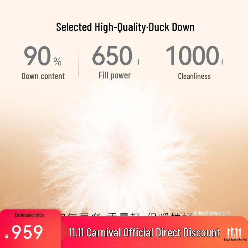 

Qianrengang Women s Fox Fur Hooded Mid-Length Down Jacket M