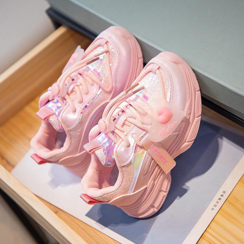 

Детские сверхизносостойкие кроссовки, новые весенние и осенние удобные дышащие повседневные кроссовки 26 розовый