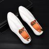 Fashion Luxury Novelty Designer New Men's White Patchwork Leather Shoes Male Wedding Dress Prom Homecoming Oxford Footwear Size 38-44