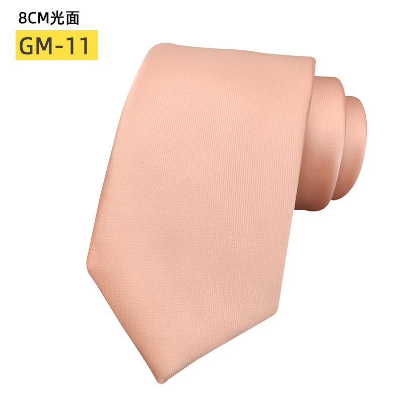 Classic Monochrome Satin Tie Business Casual Versatile Wedding Tie