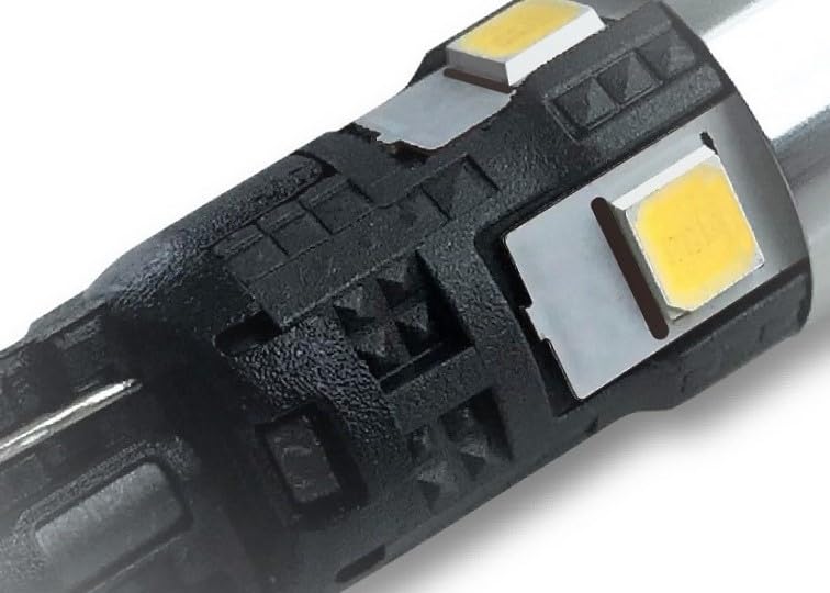 CyberStalk T10 1000 Lumens 500 Lumens per 6500 12V Vehicle Position Side License Plate Room Power Compatible with Idling Stop Vehicle Inspection PW102