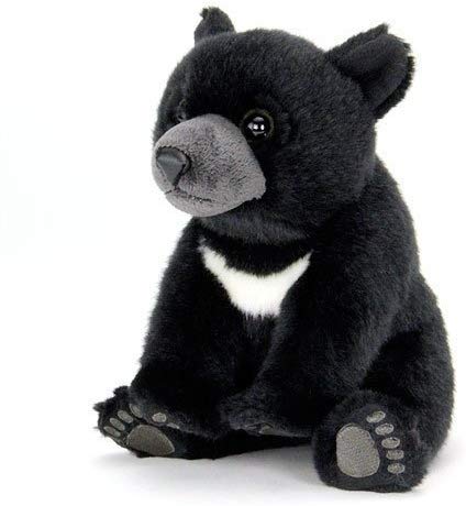 Carolata Asiatic Black Bear Plush Toy (Soft and Realistic) Bear Stuffed Animal (Doll Mascot) Birthday Gift (Twice Tested) Animal Toy/Christmas Gift