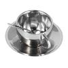 3PCS/Set Insulated Coffee Cup Set Stainless Steel Double Walled Mugs Milk Tea Cup with Saucer Spoon