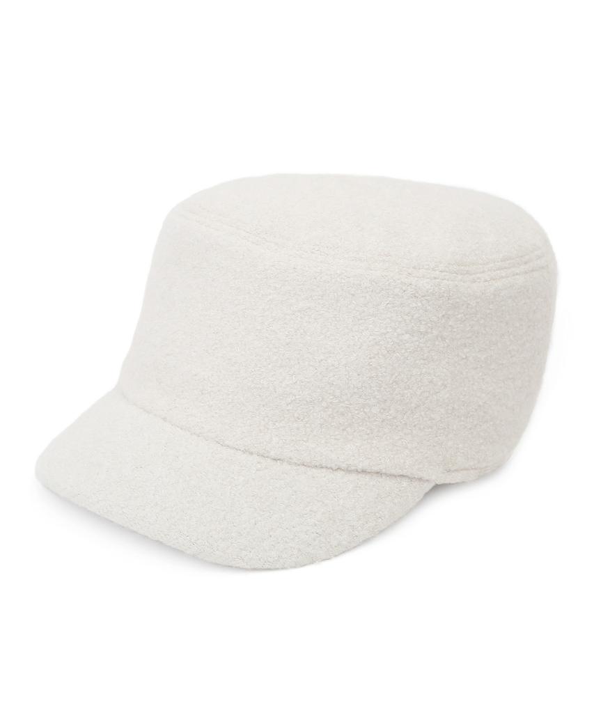 Eondeokeonteulolseutyudio Boucle Winter Bellboy Cap Uniform Cap / Boucle / Cream