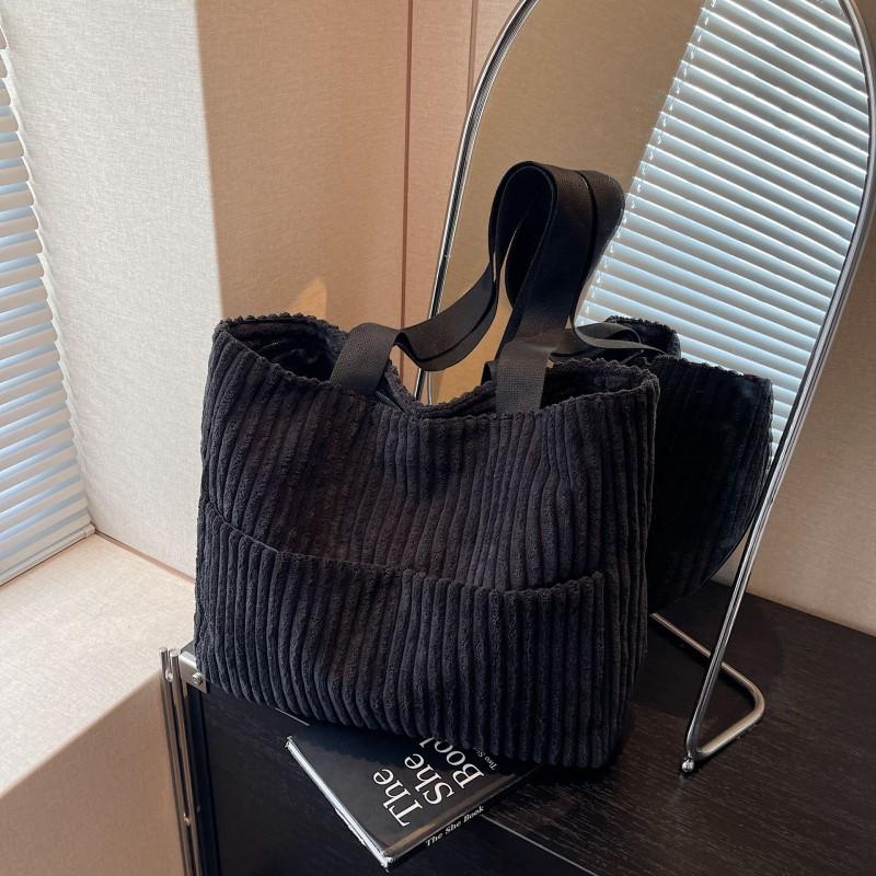 Corduroy Handbag 2026 New All-matching Shoulder Bag Large-capacity Student Commuting Cross-body