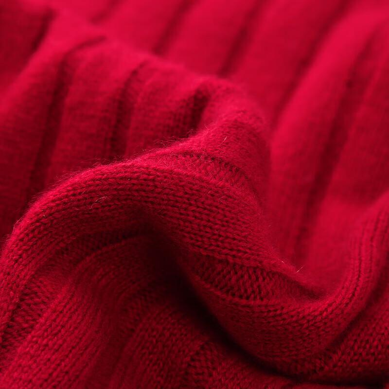 Zhaojun Women's Cable Knit Cashmere Mock Neck Sweater