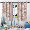 2pcs Fresh Flowers Plants Blackout Curtain Bedroom Privacy Partition Living Room Darkening Heat insulation Window Curtains