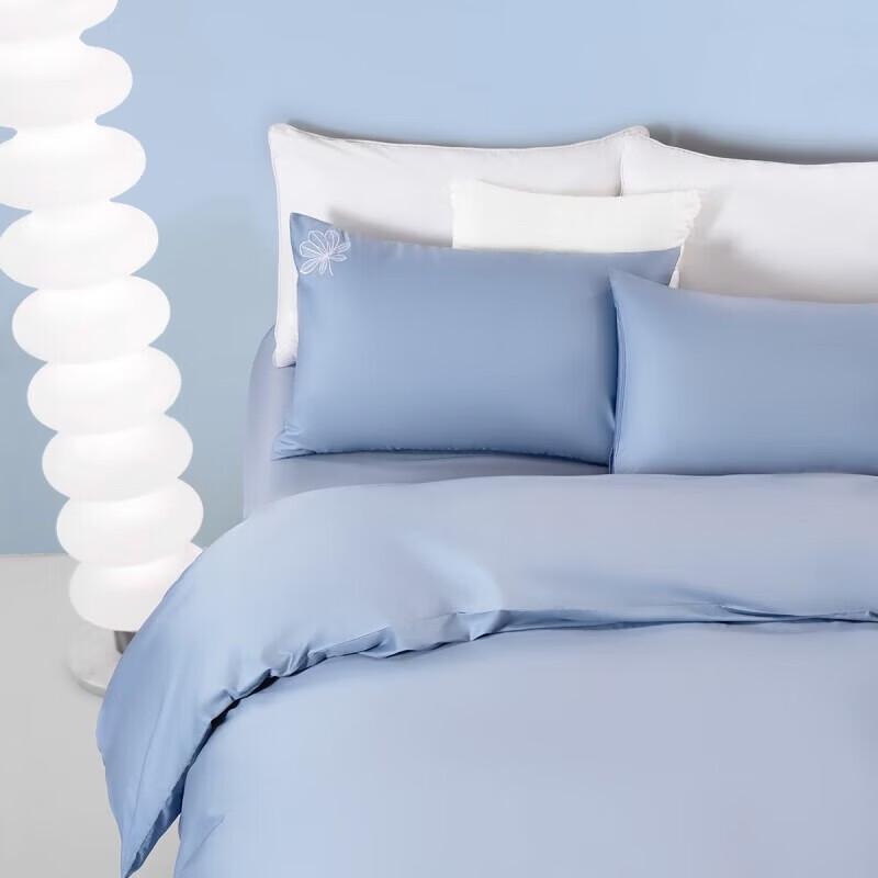 Mercury Home Textiles Jinshi Antibacterial Long-Staple Cotton Satin Four-Piece Set