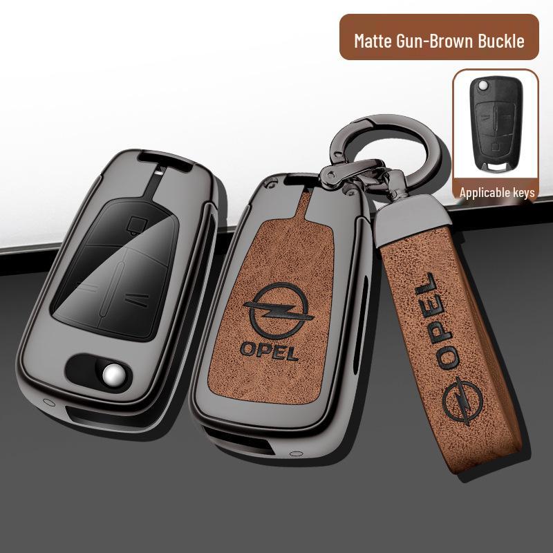 Opel Antara/Insignia Folding Key Case Metal Cover Set - Full Coverage Shell with Buckle