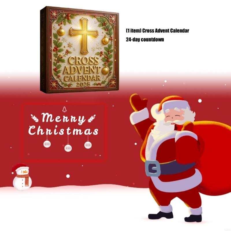 24 Day Acrylic Crosses Ornament Set With Inspirational Prayers To Enriching Christmas Tradition And Spiritual Concentration X3UC China Mainland