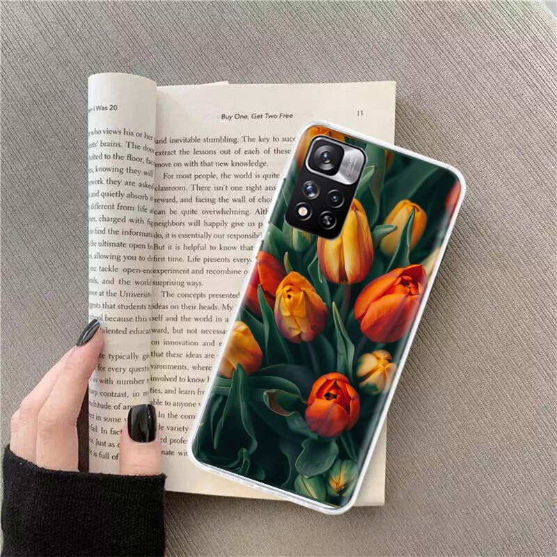 Tulips are Already in Full Bloom Phone Case For Redmi Note 13 12 Pro Plus 14 15 Pro 5G 11 11T 11E 11S 10 Pro 10S 9 9S Cover Cell