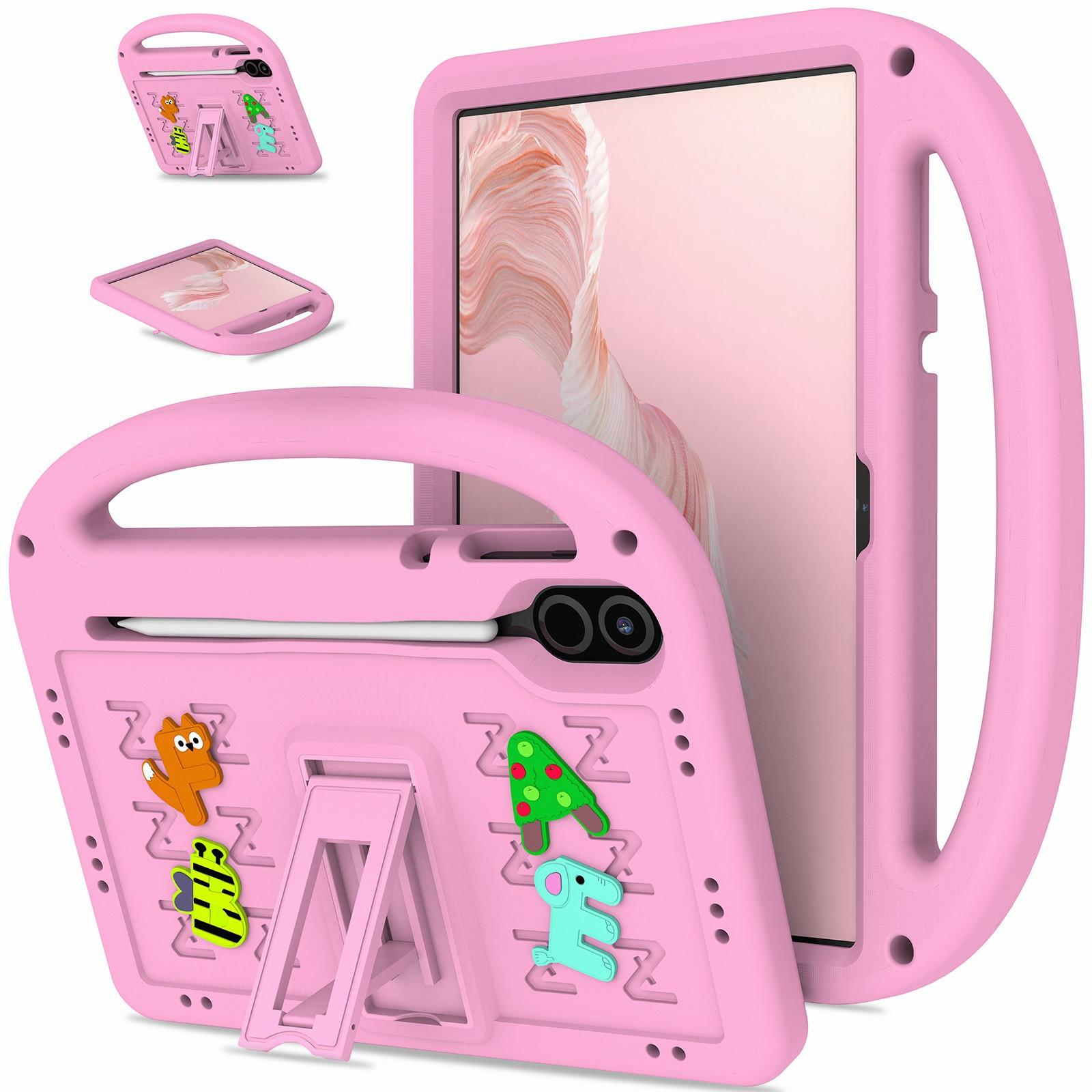 

Для Honor Pad X9/Pad X8 Pro Чохол-підставка EVA+PC Захисна кришка для планшета з плечовим ременем Pink