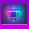 Multicolor Truck Tail Flashing Light Led Solar Warning Light Anti Collision Magnetic Touch Switch Wireless Strobe Triangle Lamp