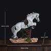 European-style Resin Running Horse Figurine Abstract Art Animal Sculpture Living Room or Office Desktop Horse Decoration Gift